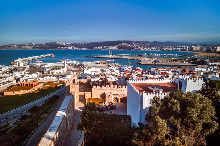 De medina en de haven van Tanger - Marokko